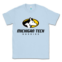 Dusty Blue michigan tech Classic Tee - linhVisuals