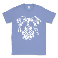 Colony Blue border collie dog t  shirt border collie with sunglasses cool dog t  s Classic Tee - linhVisuals