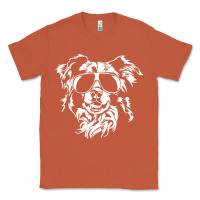 Copper border collie dog t  shirt border collie with sunglasses cool dog t  s Classic Tee - linhVisuals