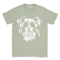 Matcha border collie dog t  shirt border collie with sunglasses cool dog t  s Classic Tee - linhVisuals