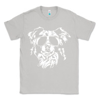 Moon Dust border collie dog t  shirt border collie with sunglasses cool dog t  s Classic Tee - linhVisuals