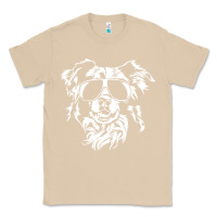 Mushroom border collie dog t  shirt border collie with sunglasses cool dog t  s Classic Tee - linhVisuals