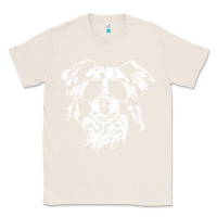 Natural border collie dog t  shirt border collie with sunglasses cool dog t  s Classic Tee - linhVisuals