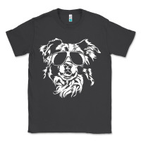 Border Collie Dog T  Shirt Border Collie With Sunglasses Cool Dog T  S Classic Tee | Teevron