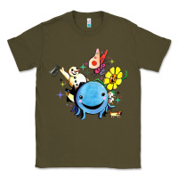 Army Green oswald the octopus Classic Tee - linhVisuals