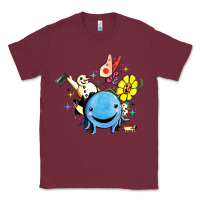 Burgundy oswald the octopus Classic Tee - linhVisuals