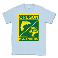 Dusty Blue oregon fish & wildlife deadheads unite! Classic Tee - linhVisuals