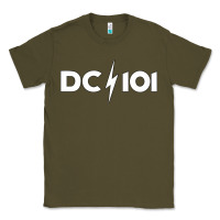 Army Green DC 101 Classic Tee - linhVisuals