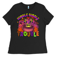 Black hubble bubble trouble Ladies Tee - Artiststas