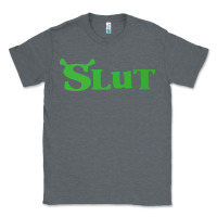 Charcoal Heather SHREK SLUT GREEN SHIRT Classic Tee - linhVisuals