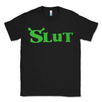 Black SHREK SLUT GREEN SHIRT Classic Tee - linhVisuals