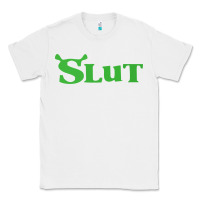 White SHREK SLUT GREEN SHIRT Classic Tee - linhVisuals