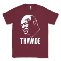 Burgundy THAVAGE Classic Tee - linhVisuals