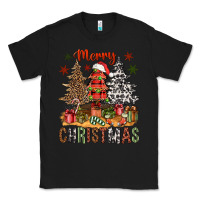 Black merry christmas with western trees bbs Classic Tee - BundleAndBundleShop