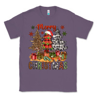 Lavender merry christmas with western trees bbs Classic Tee - BundleAndBundleShop