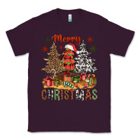 Plum merry christmas with western trees bbs Classic Tee - BundleAndBundleShop