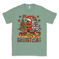 Sage merry christmas with western trees bbs Classic Tee - BundleAndBundleShop