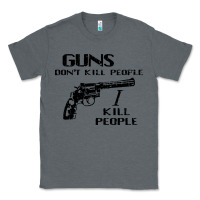 Charcoal Heather guns dont kill people i kill people 1996 Classic Tee - linhVisuals