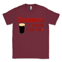 Burgundy guiness is good for you (and me) hq fnny Classic Tee - linhVisuals