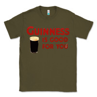 Army Green guiness is good for you (and me) hq fnny Classic Tee - linhVisuals