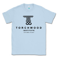 Dusty Blue torchwood institute Classic Tee - linhVisuals