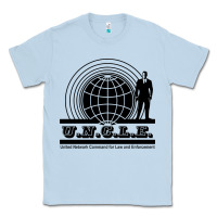 Dusty Blue the man from u.n.c.l.e. Classic Tee - linhVisuals
