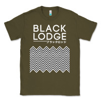 Army Green twin peaks inspired japanese black lodge Classic Tee - linhVisuals