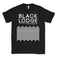 Black twin peaks inspired japanese black lodge Classic Tee - linhVisuals