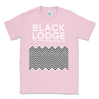 Bubblegum Pink twin peaks inspired japanese black lodge Classic Tee - linhVisuals