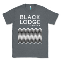Charcoal Heather twin peaks inspired japanese black lodge Classic Tee - linhVisuals