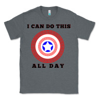 Charcoal Heather i can do this all day graphic mens & womens t shirt Classic Tee - linhVisuals
