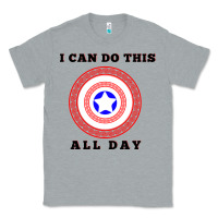 Heather Grey i can do this all day graphic mens & womens t shirt Classic Tee - linhVisuals