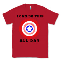 Red i can do this all day graphic mens & womens t shirt Classic Tee - linhVisuals