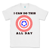 White i can do this all day graphic mens & womens t shirt Classic Tee - linhVisuals