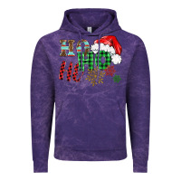 Cloud Purple ho ho ho christmas Vintage Hoodie - BarkalooDesign