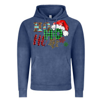 Vintage Denim ho ho ho christmas Vintage Hoodie - BarkalooDesign