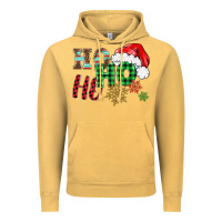Vintage Mustard ho ho ho christmas Vintage Hoodie - BarkalooDesign