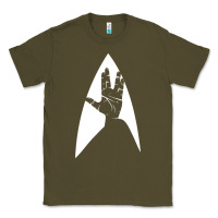 Army Green live long and prosper Classic Tee - linhVisuals