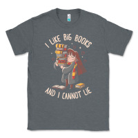 Charcoal Heather i like big books Classic Tee - linhVisuals