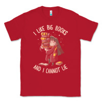 Red i like big books Classic Tee - linhVisuals
