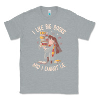 Heather Grey i like big books Classic Tee - linhVisuals