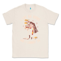 Natural i like big books Classic Tee - linhVisuals