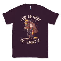 Plum i like big books Classic Tee - linhVisuals