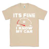 Mushroom Empty gas gauge it’s fine i know my car low fuel joke Classic Tee - linhVisuals