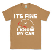 Toasted Coconut Empty gas gauge it’s fine i know my car low fuel joke Classic Tee - linhVisuals