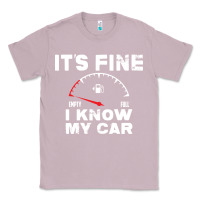 Lilac Empty gas gauge it’s fine i know my car low fuel joke Classic Tee - linhVisuals