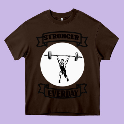 Stronger Everday Heavy Core Tee Designed By Bettercallsaul