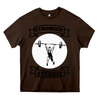 Chocolate Brown stronger everday Heavy Core Tee - Bettercallsaul