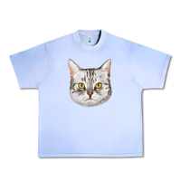 Grape Ice American Shorthair Cat Face Urban Heavy Tee - LillyAllenDesigns