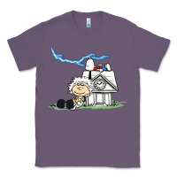 Lavender back to the peanuts Classic Tee - linhVisuals